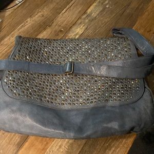 Costanza Rota studded gorgeous designer leather tote - in mint condition!